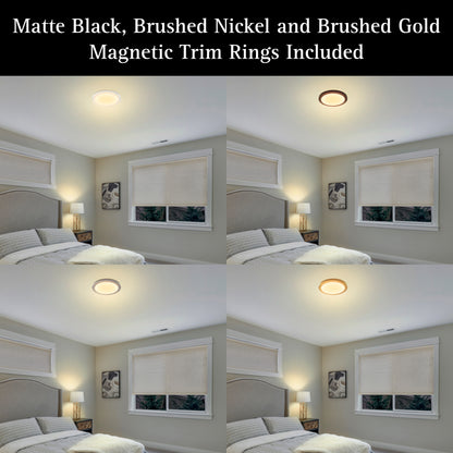 ULTRALUX® 12" Edgelit Round Panel with Magnetic Trims
