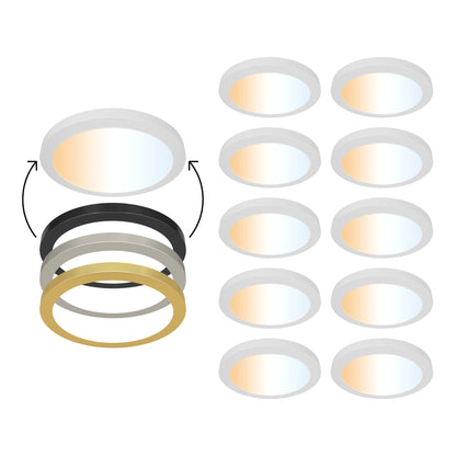 ULTRALUX® 12" Edgelit Round Panel with Magnetic Trims
