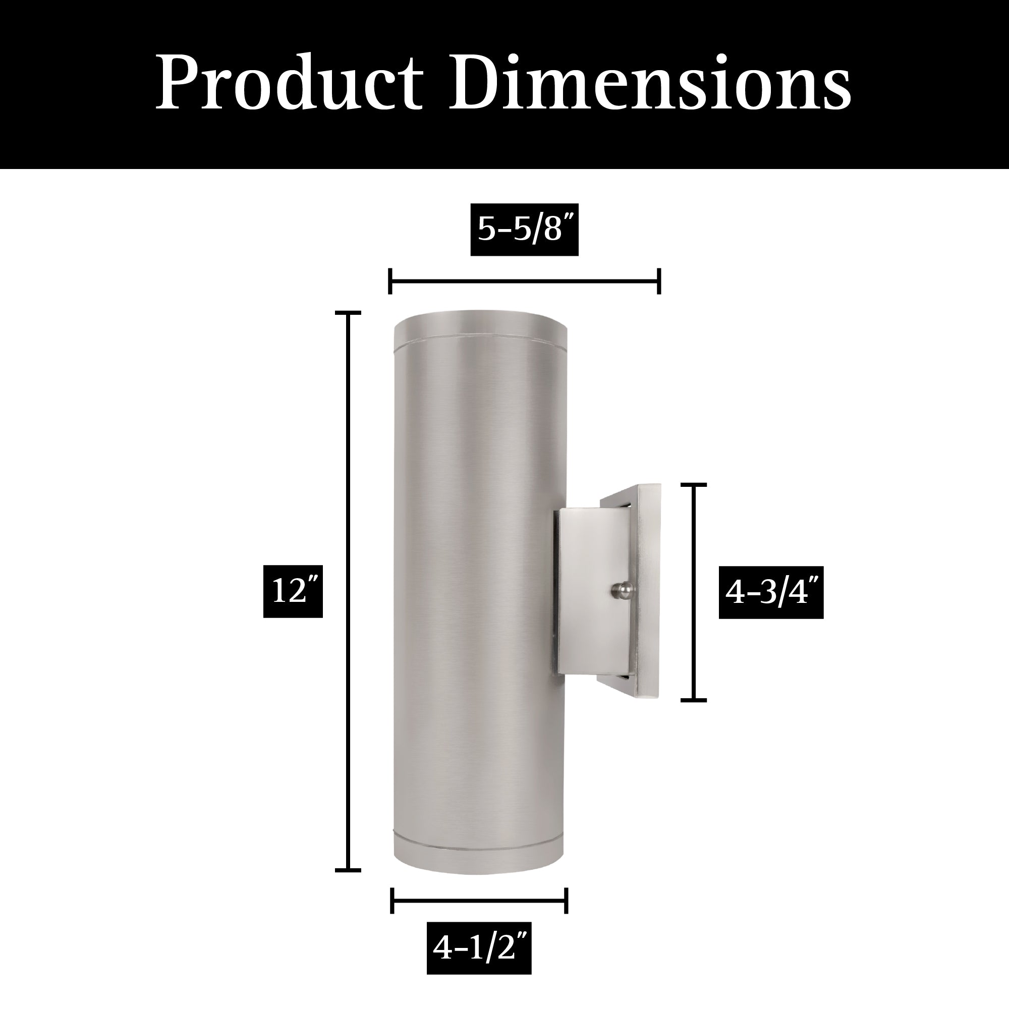 ULTRALUX® 12" Modern LED Up and Down Wall Light
