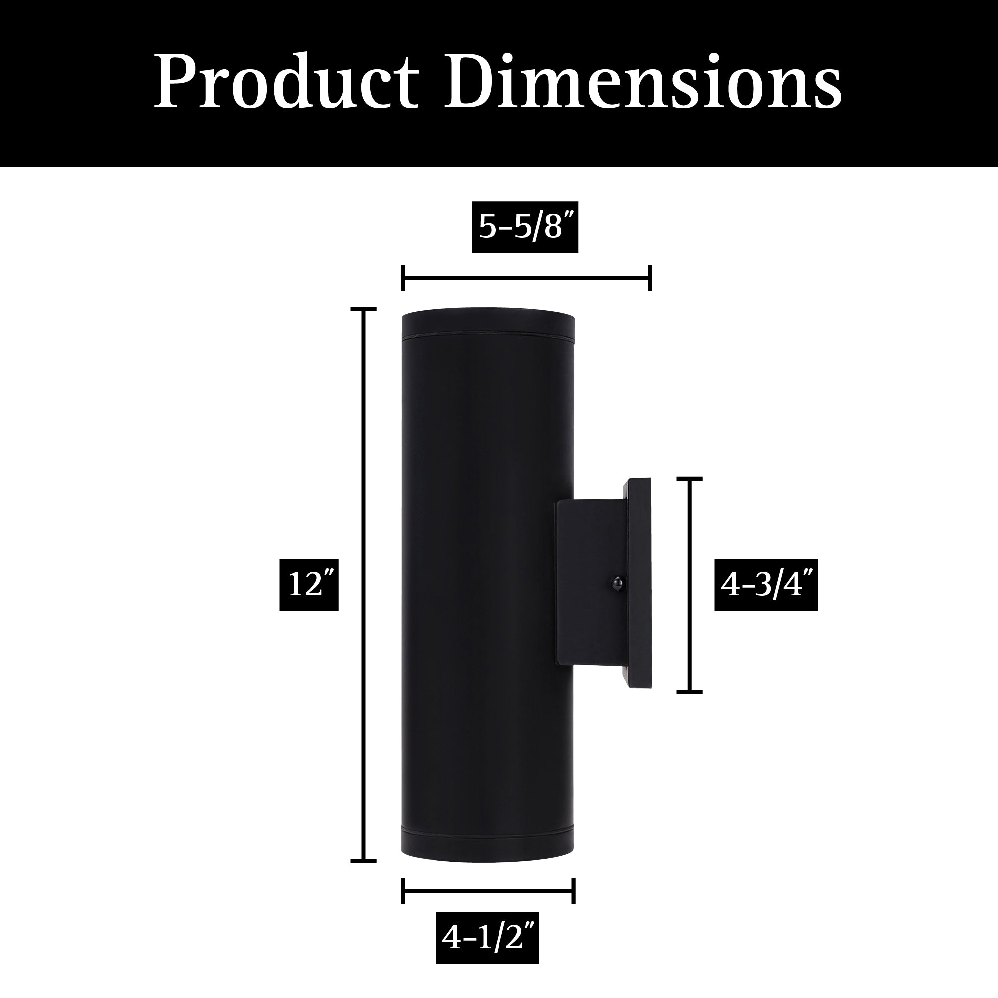 ULTRALUX® 12" Modern LED Up and Down Wall Light