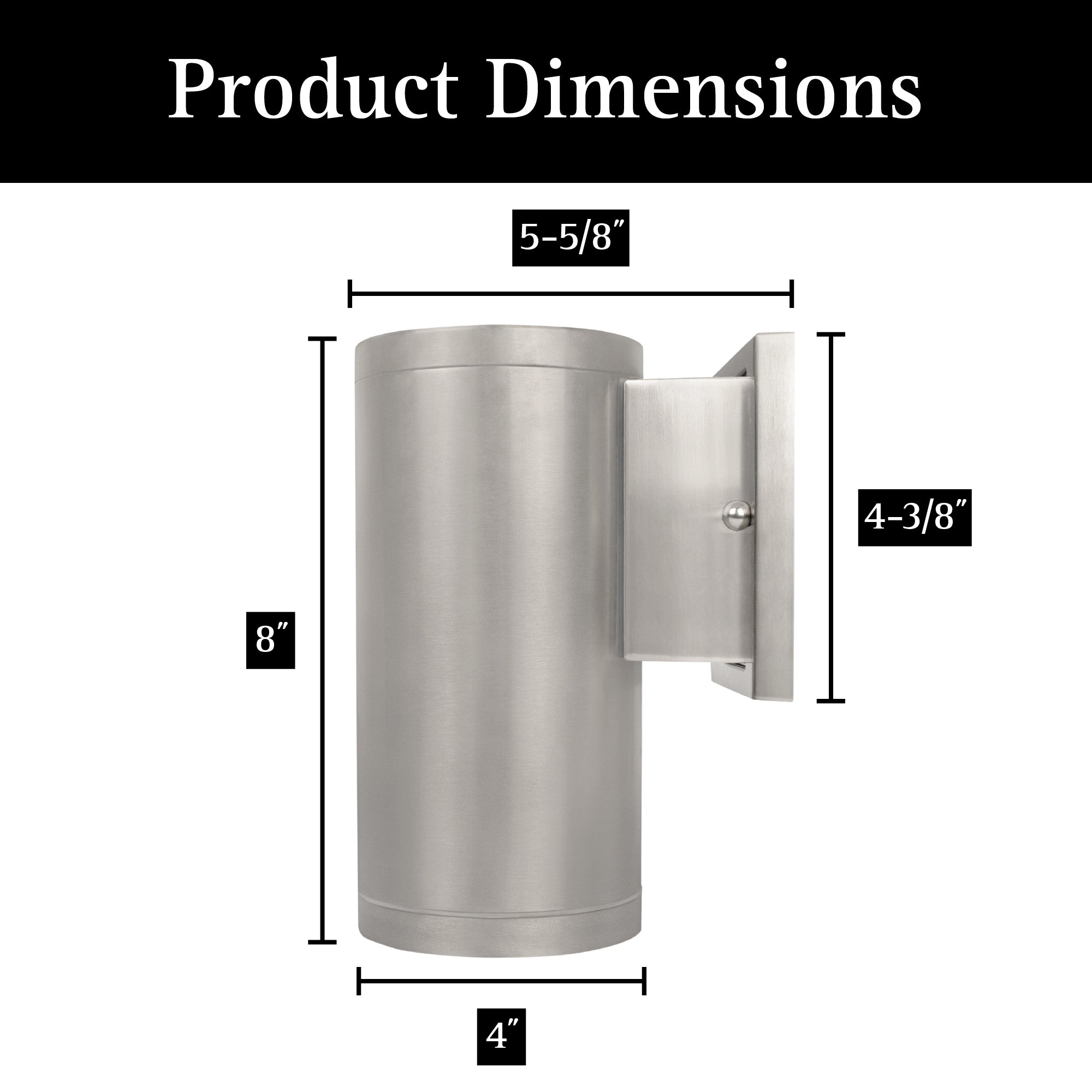 ULTRALUX® 8" Modern Up or Down LED Wall Light