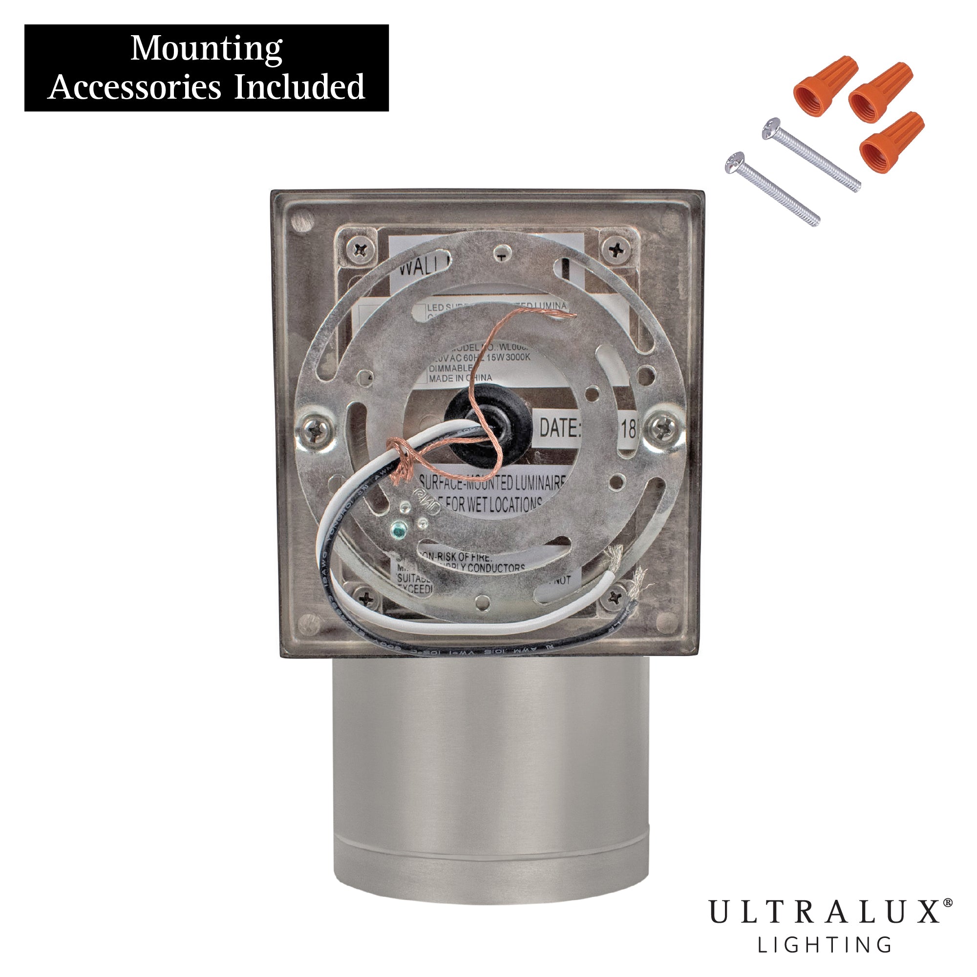 ULTRALUX® 8" Modern Up or Down LED Wall Light