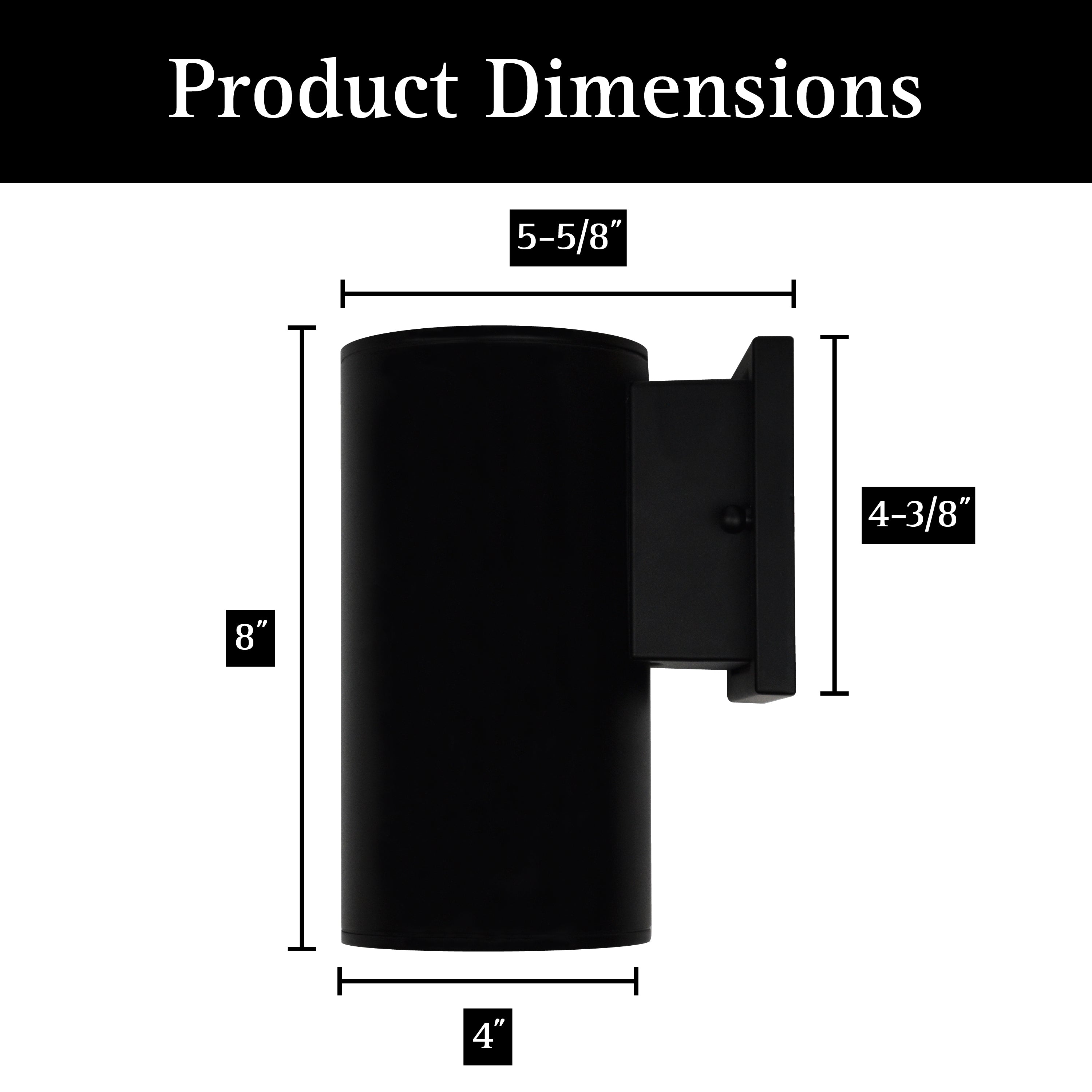 ULTRALUX® 8" Modern Up or Down LED Wall Light (2024 Refresh)