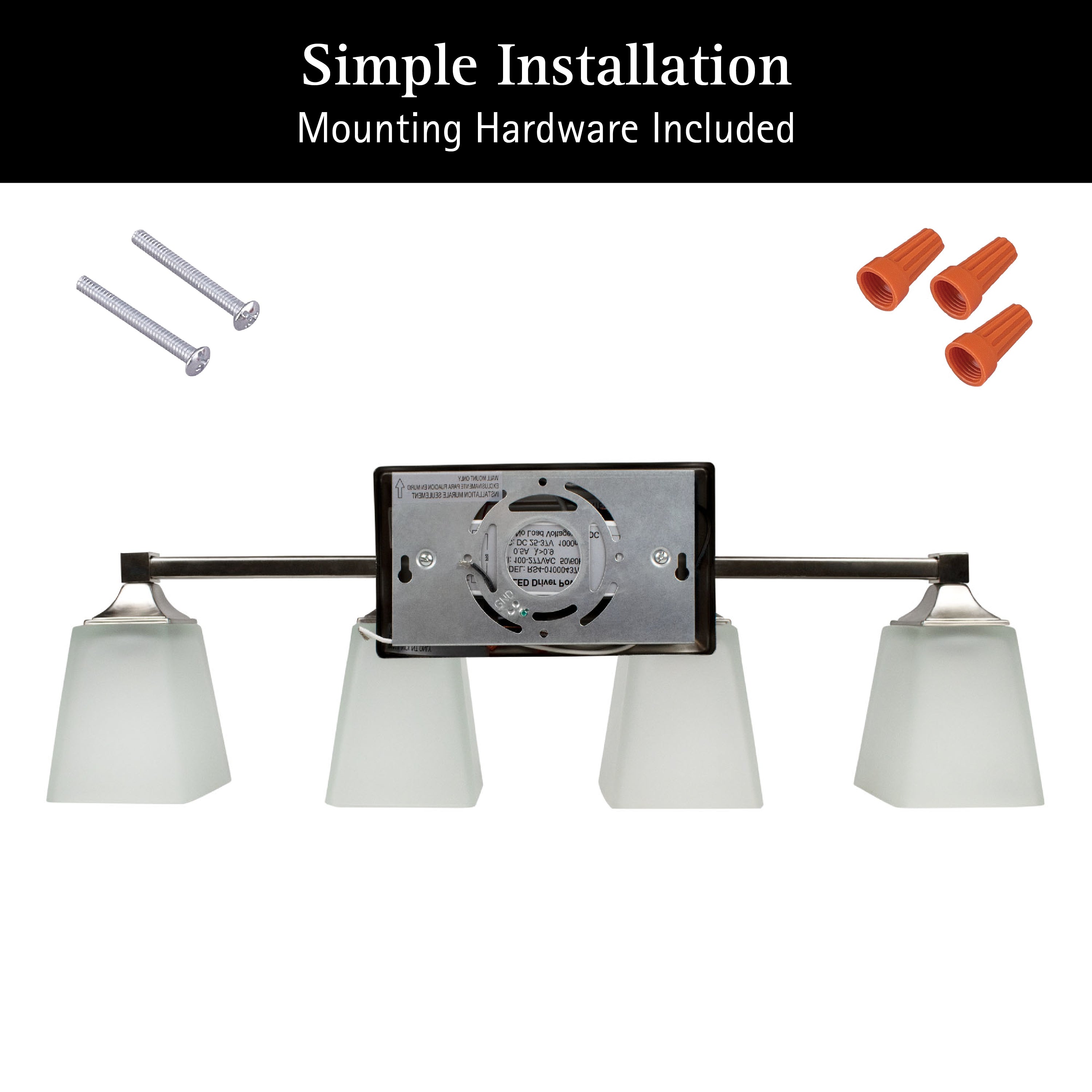 ULTRALUX® 27" Traditional LED Vanity Light 4-Lamp