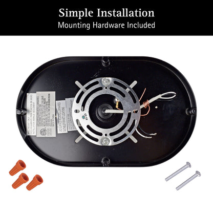 ULTRALUX® 11" Utility LED Outdoor Oval Bulkhead Light - CCT Switchable (3000K/4000K/5000K)
