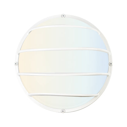 ULTRALUX® 9" Utility LED Outdoor Round Bulkhead Light - CCT Switchable (3000K/4000K/5000K)