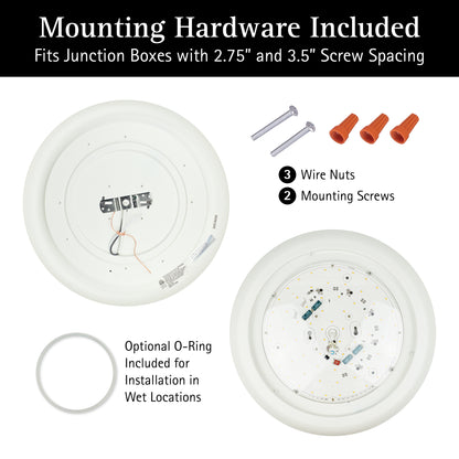 ULTRALUX® 16" Utility LED Slim Flush Mount