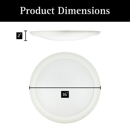 ULTRALUX® 16" Utility LED Slim Flush Mount