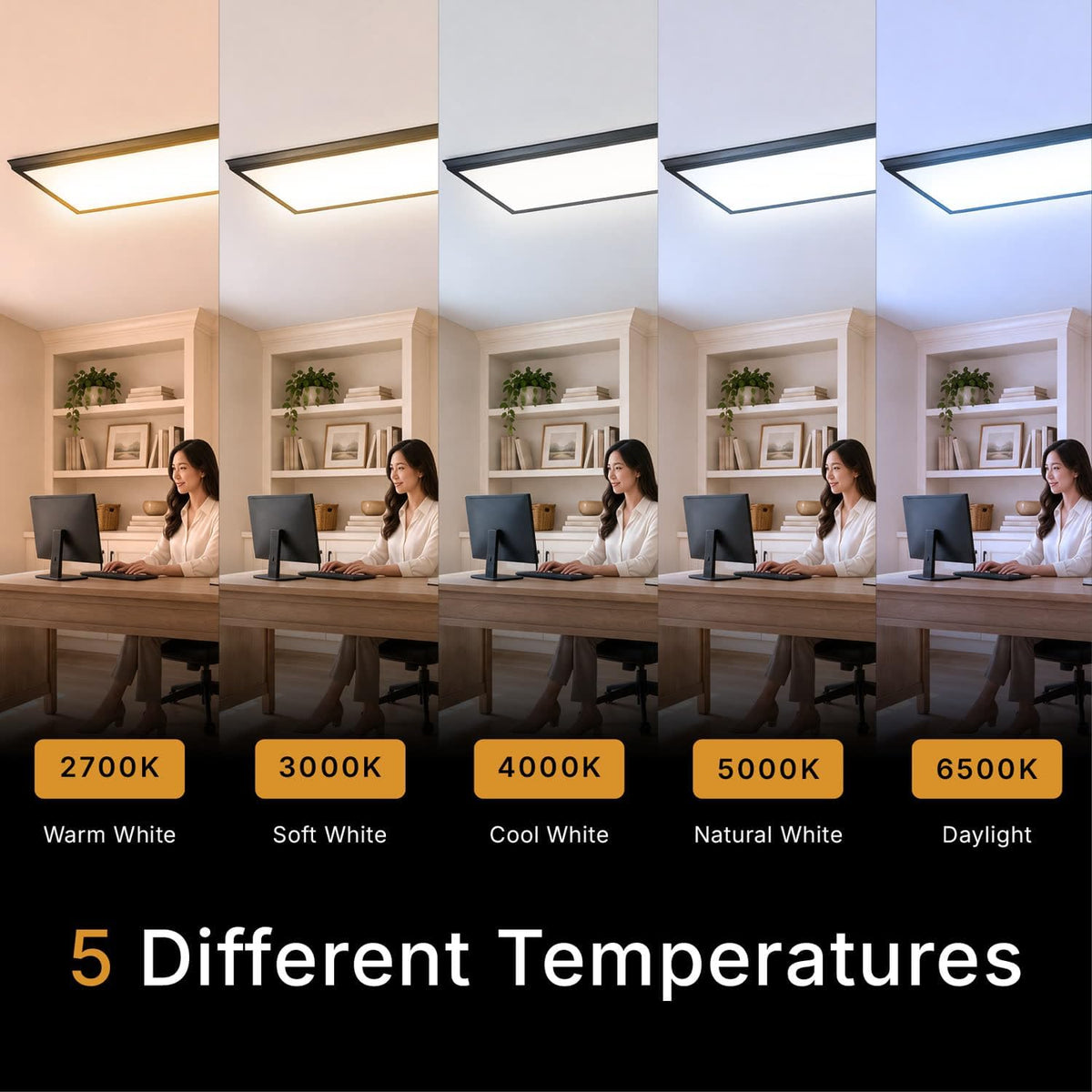ULTRALUX® 1x4 Deco Frame Surface Mount LED Light Panel