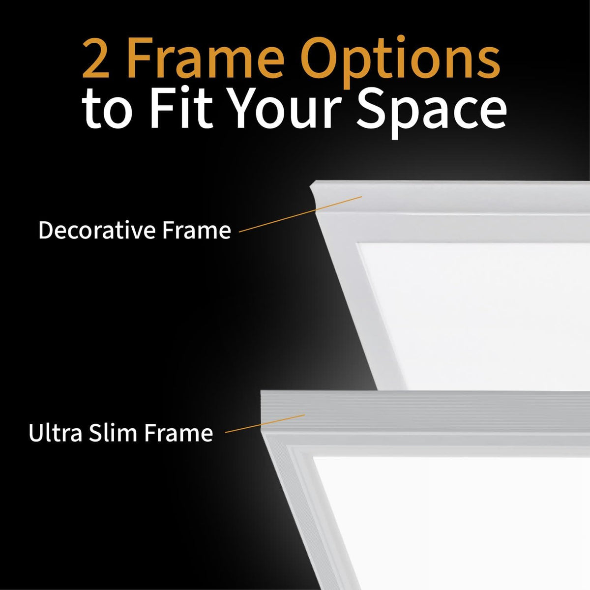 ULTRALUX® 1x4 Deco Frame Surface Mount LED Light Panel