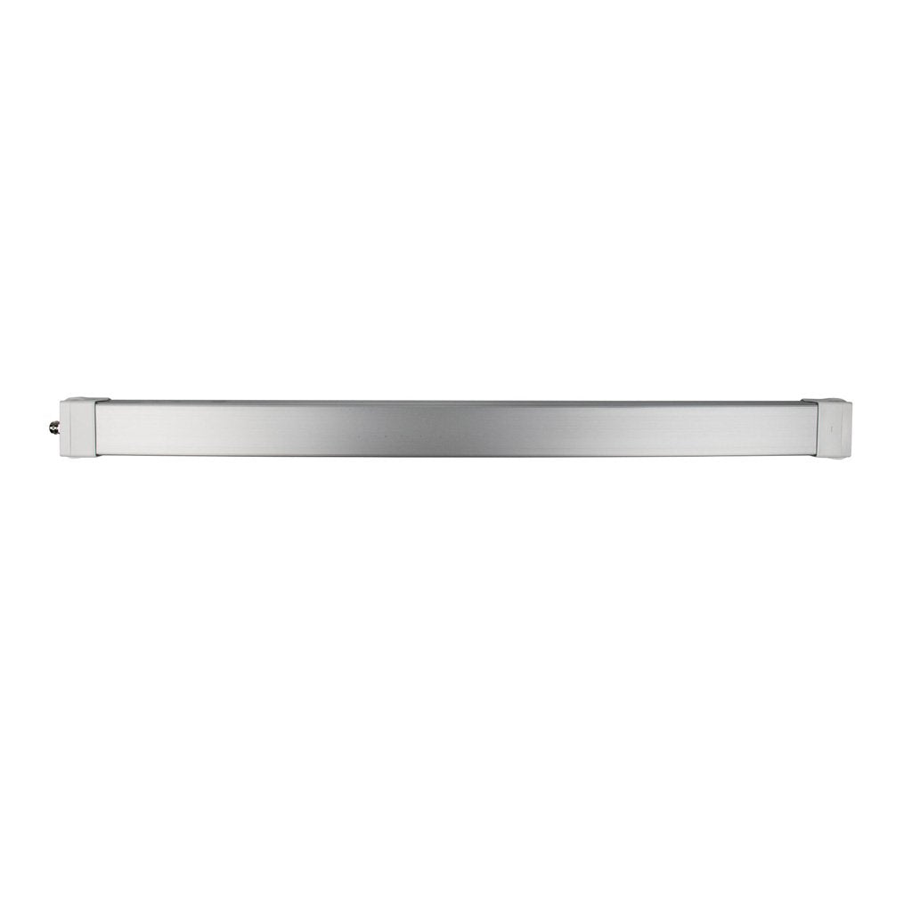 side view of led Vapor Tight fixture on white background