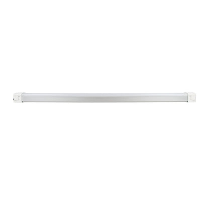 side view of led Vapor Tight fixture on white background