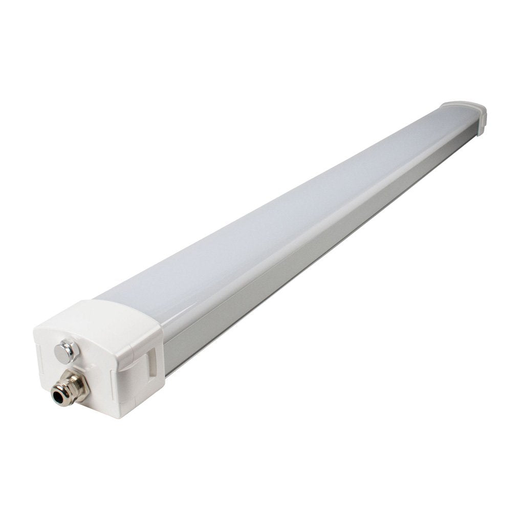 led Vapor Tight fixture on white background