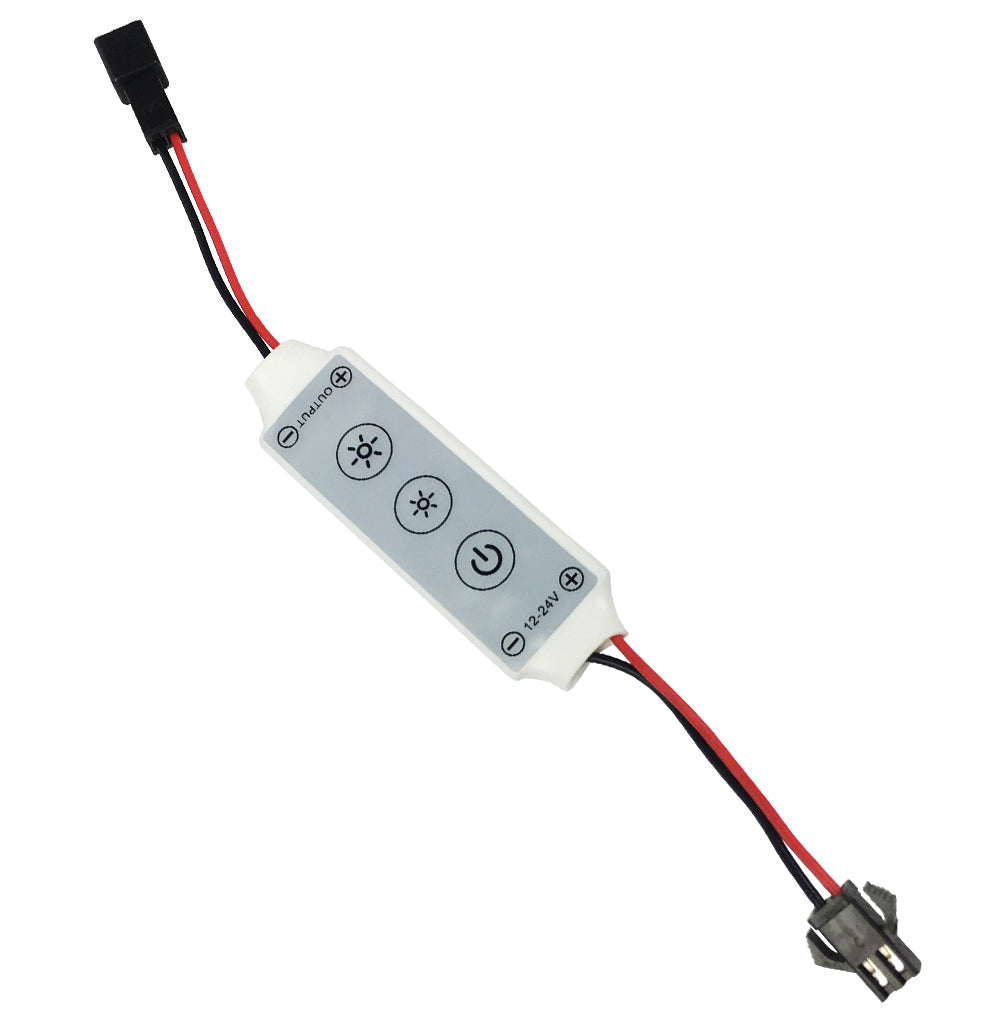 inline dimmer wire on white background