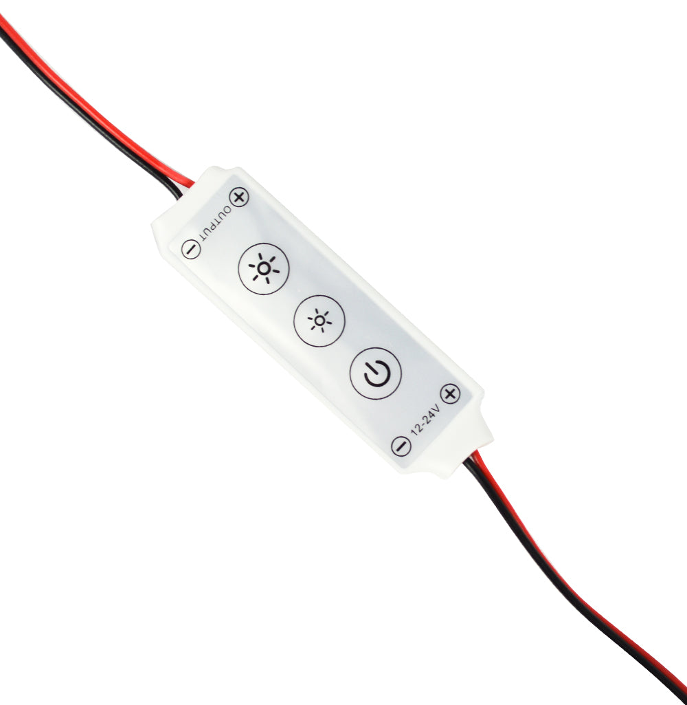 inline dimmer wire on white background