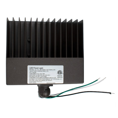 top view of led flood light on white background