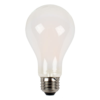 a21 glass bulb on white background