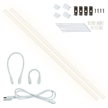 CLEANLIFE® AC-Powered LED Light Bar Kit - Linkable and Dimmable (2-Pack)