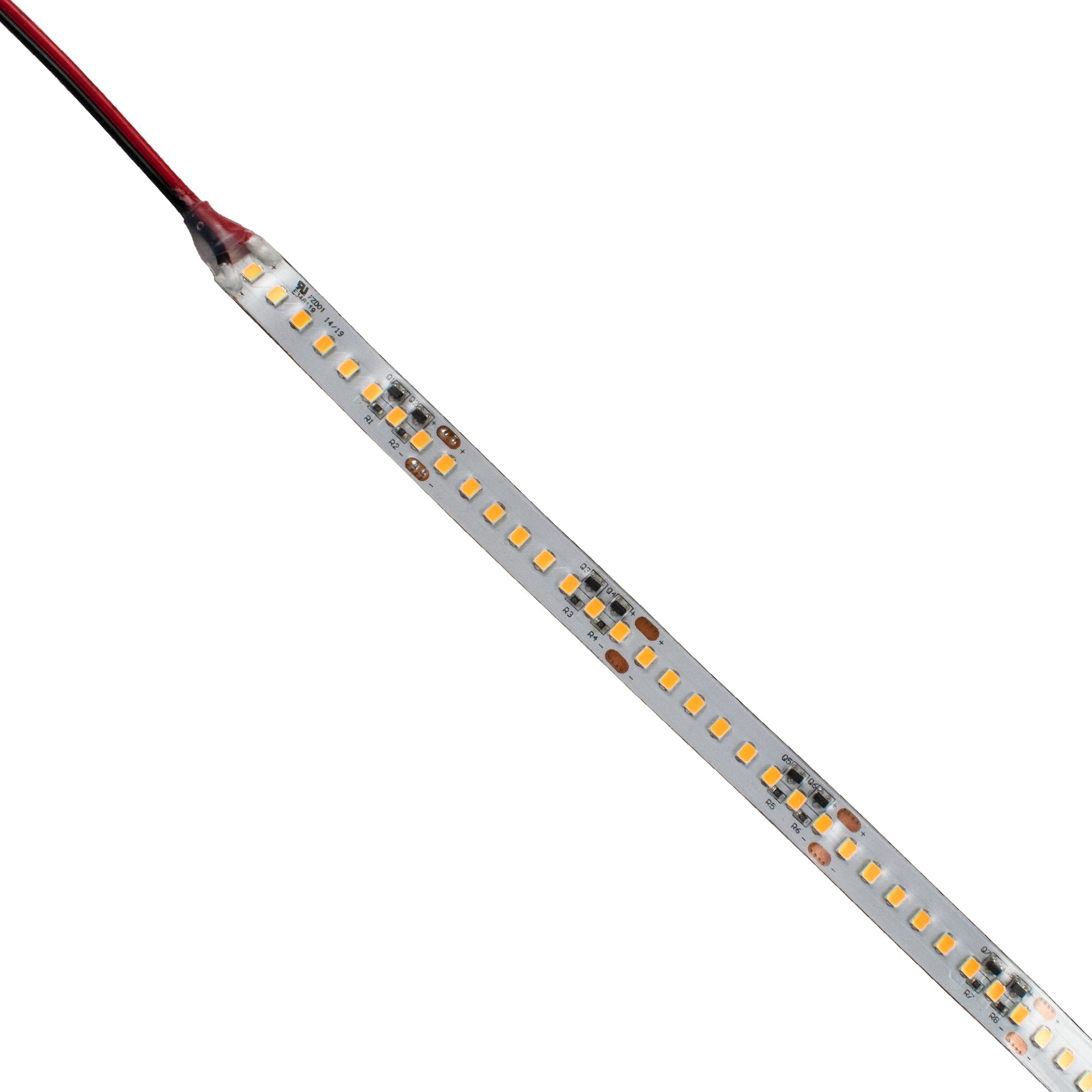 cuttable led strip on white background. indoor or outdoor led strip lights