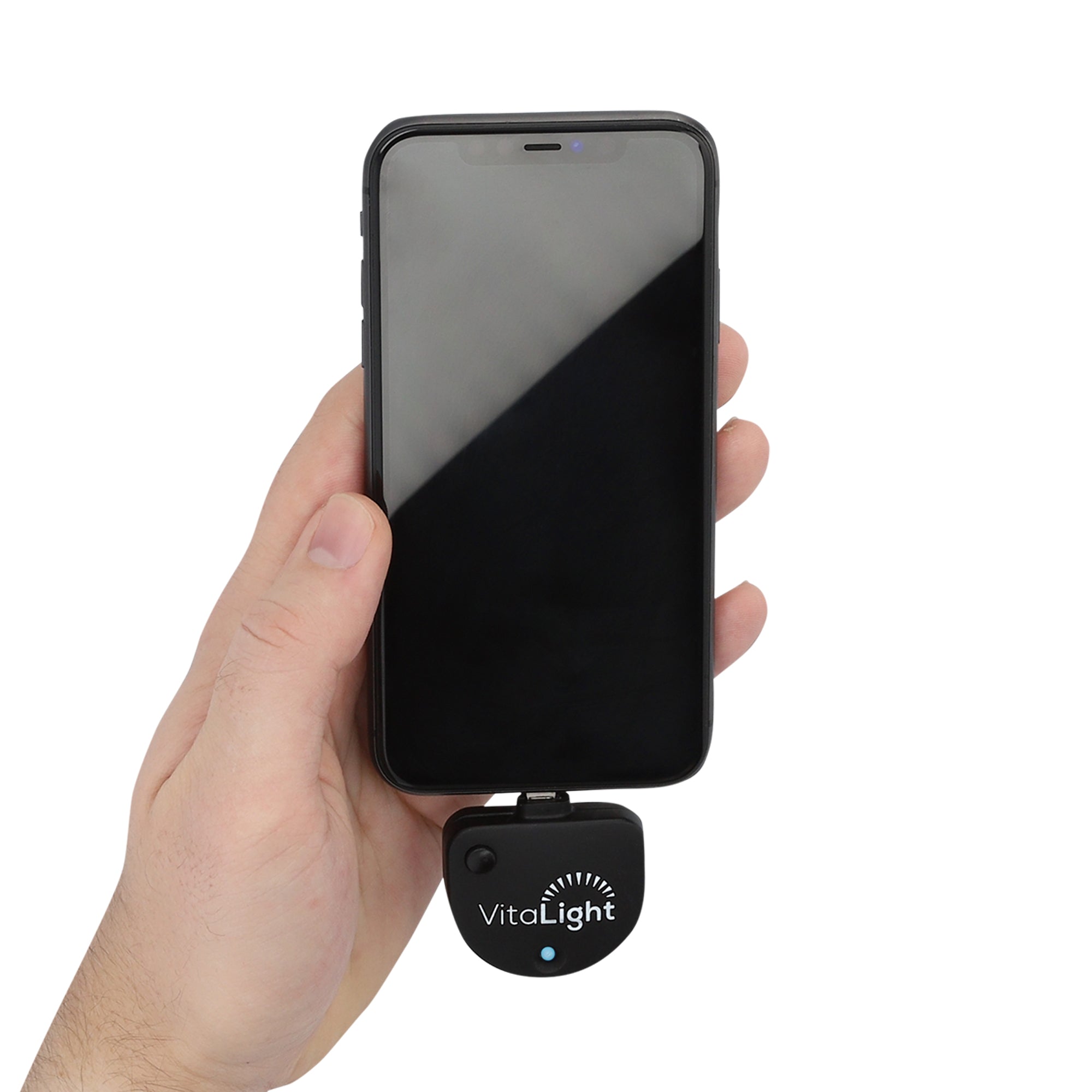 Apple iPhone powering portable UV light wand
