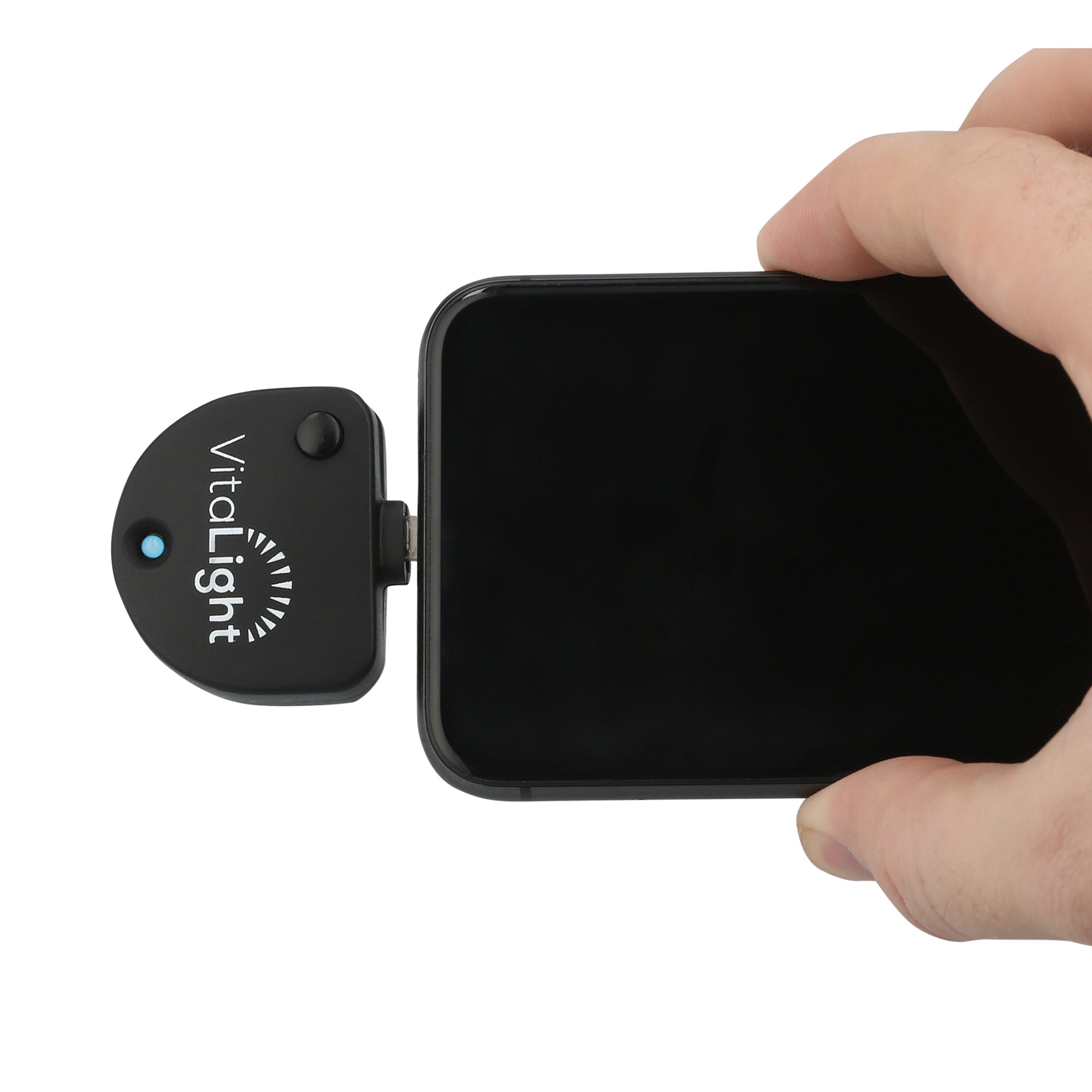 Portable uv sanitizing light wand accessory for Apple iPhones