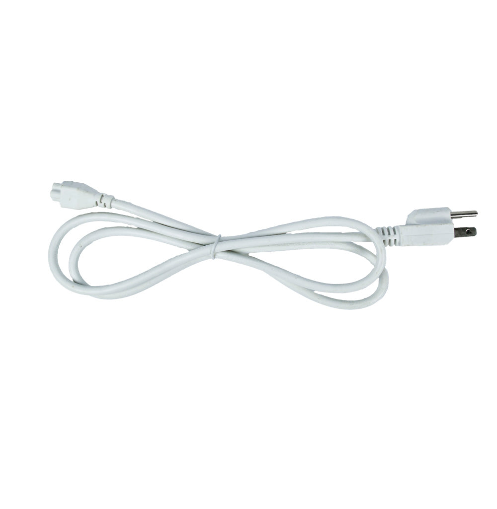 AC plug for LED light bar plug on white background