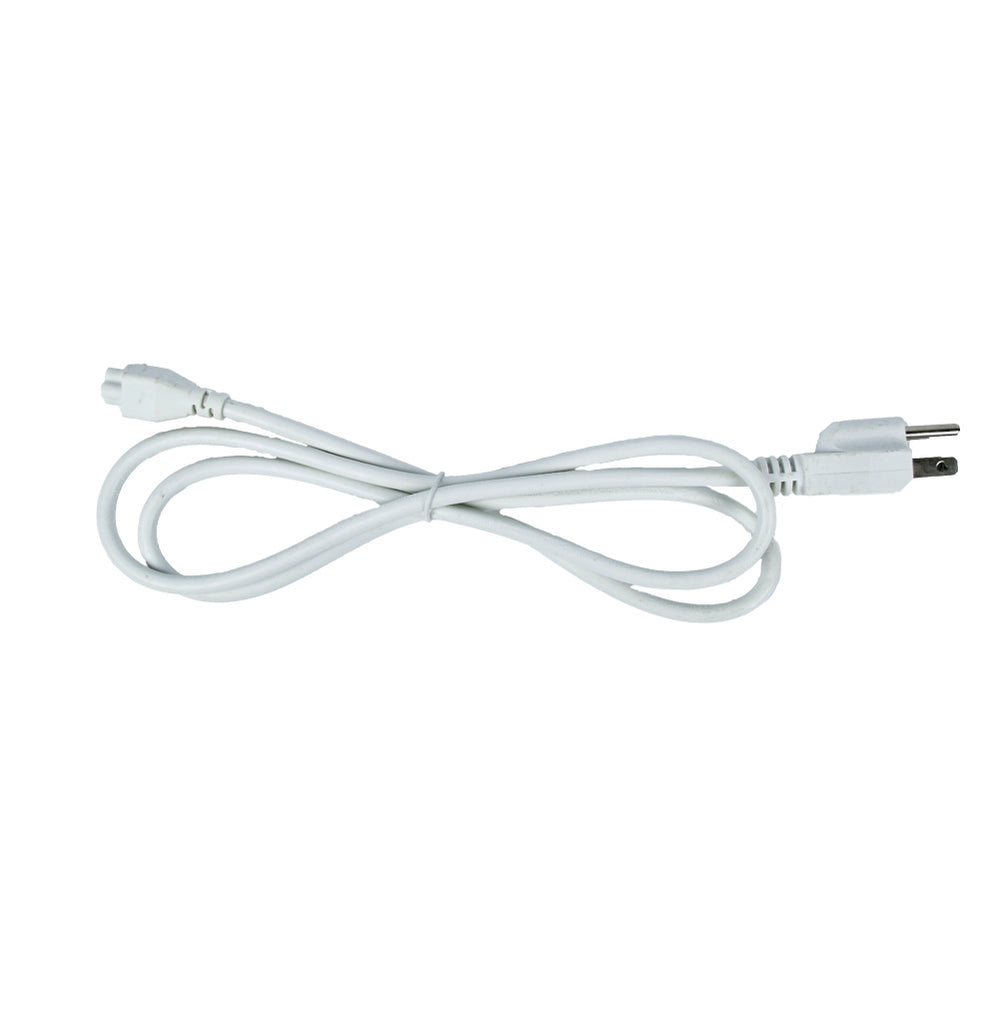 AC plug for LED light bar plug on white background