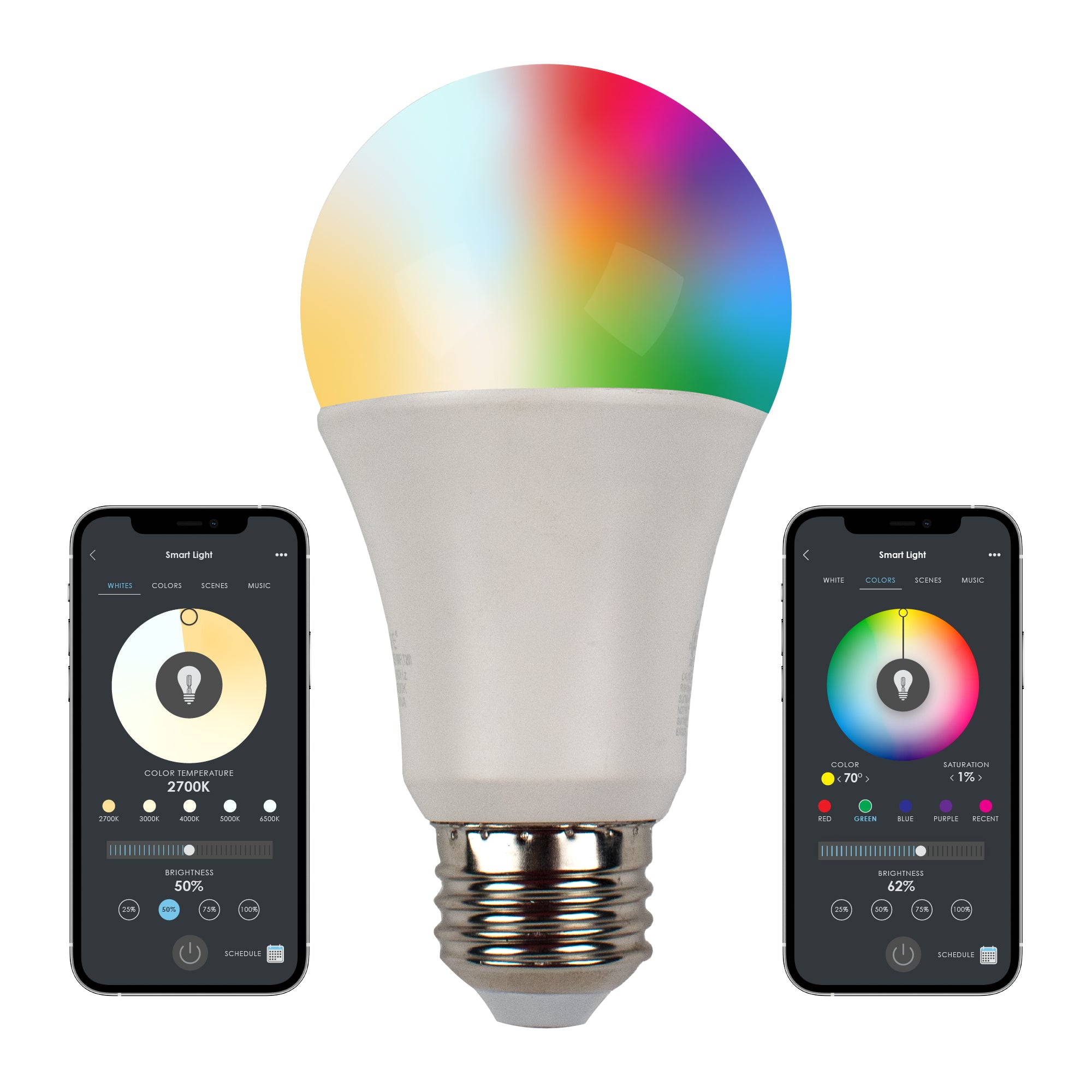 color changing a19 bulb works with cleanlife app