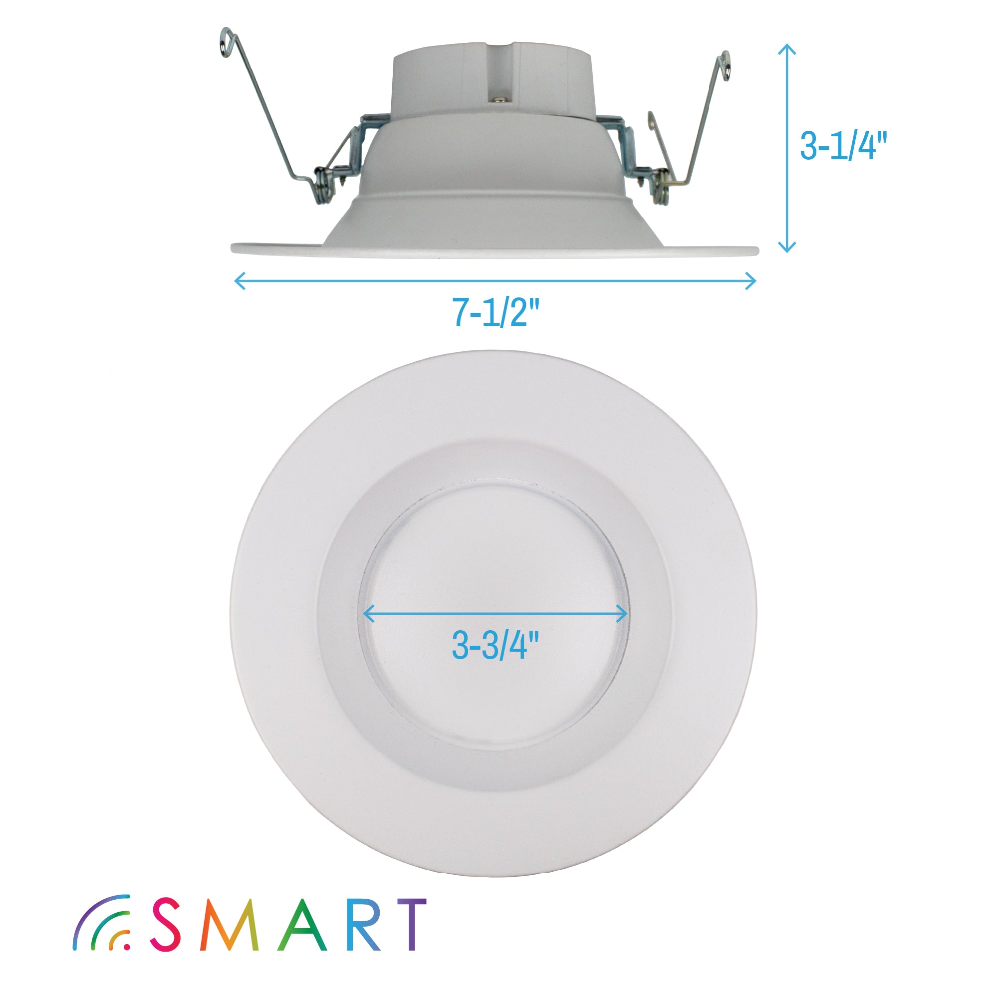 smart led downlight dimensions