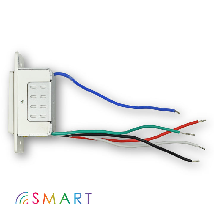side view of smart dimmer switch