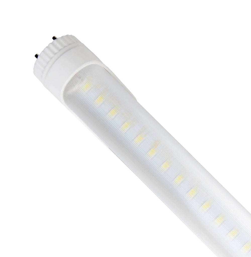 led light tube on white background