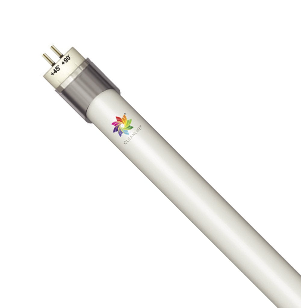 led shop lights on white background