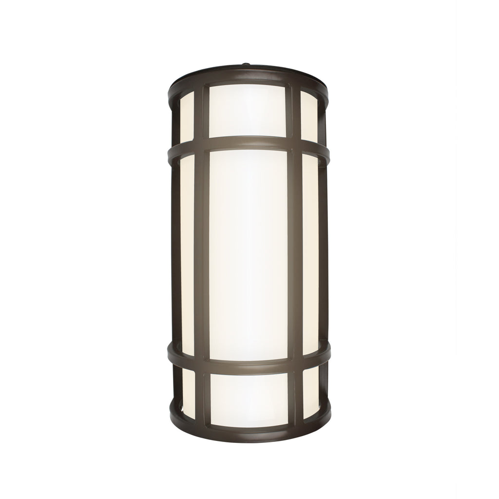 black wall sconce on white background
