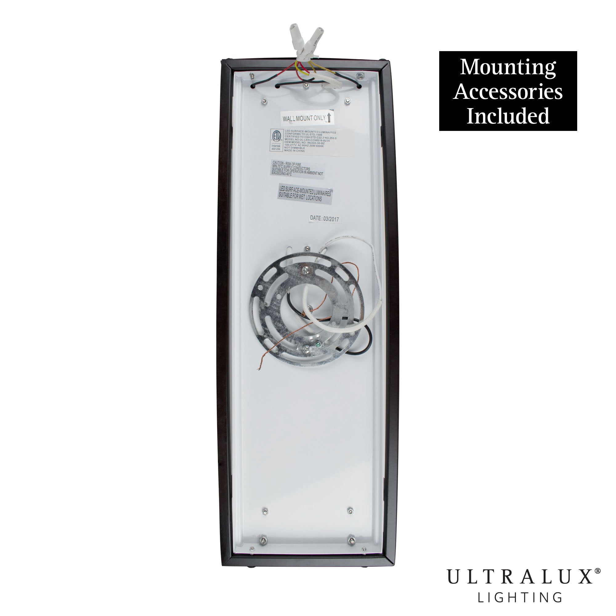 mounting accessories for black led wall sconce