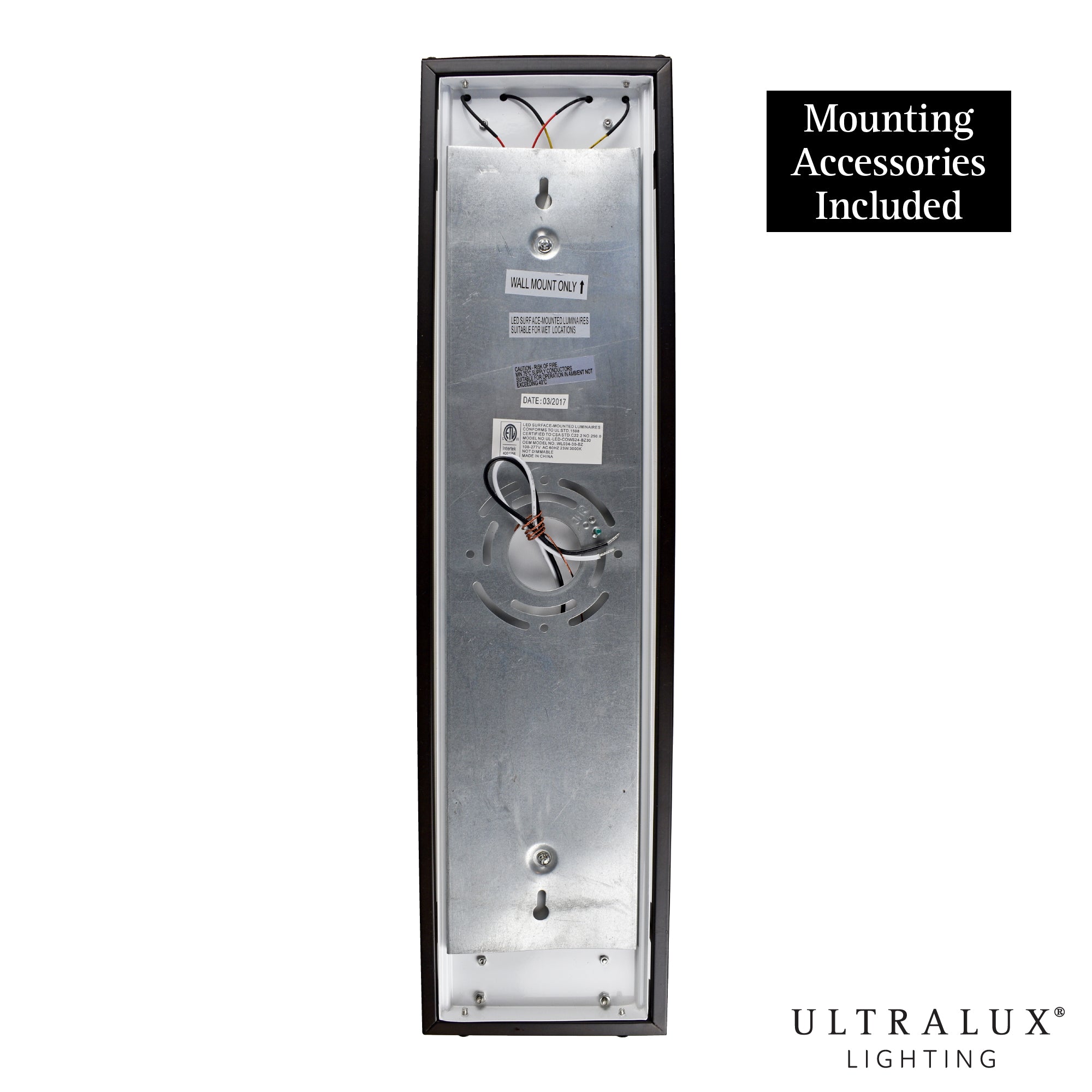 mounting accessories for black led wall sconce
