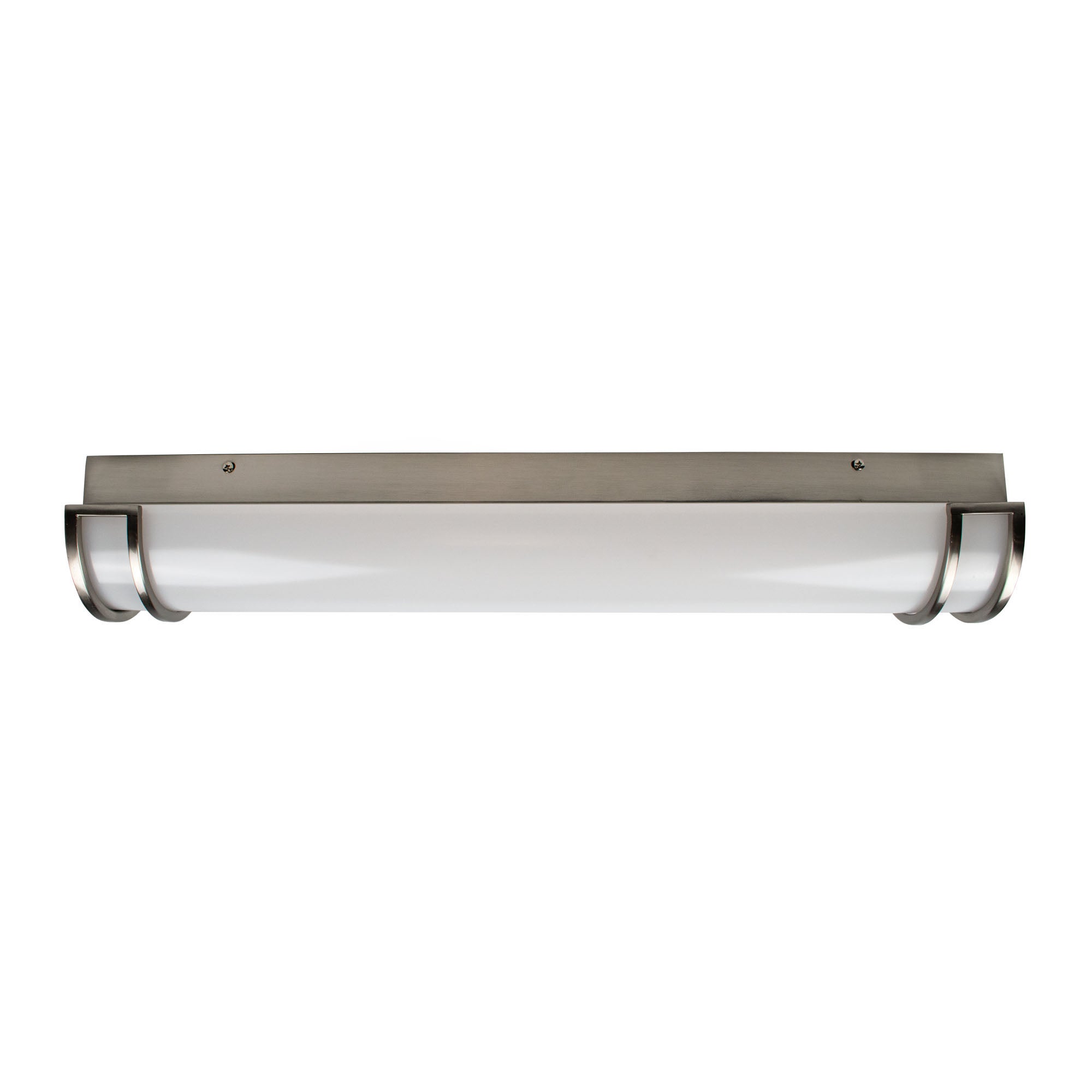 top view of led vanity light bar on white background