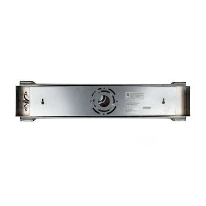 back view of mount for led vanity light bar on white background