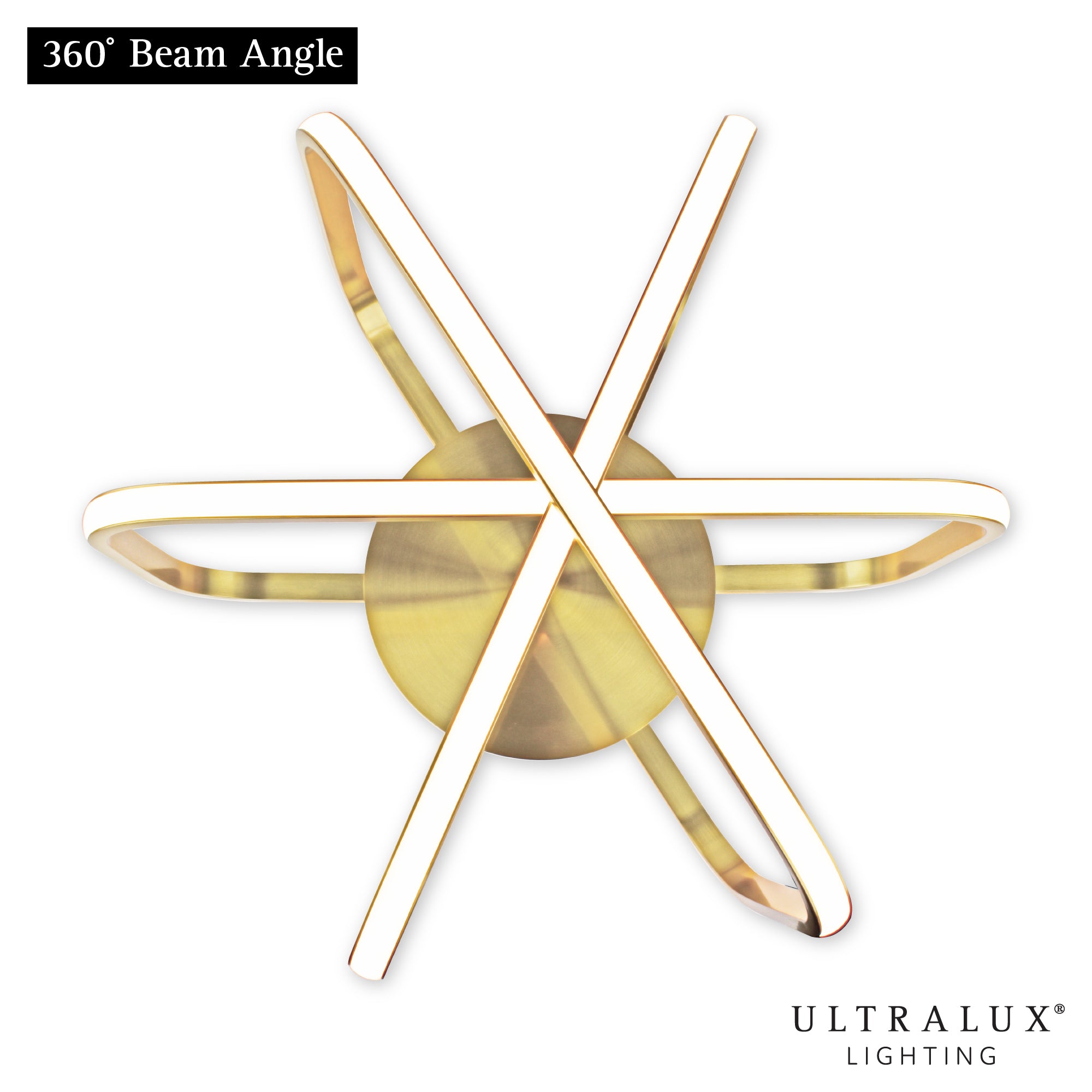 ULTRALUX® 15" Modern LED Atom Ceiling Fixture