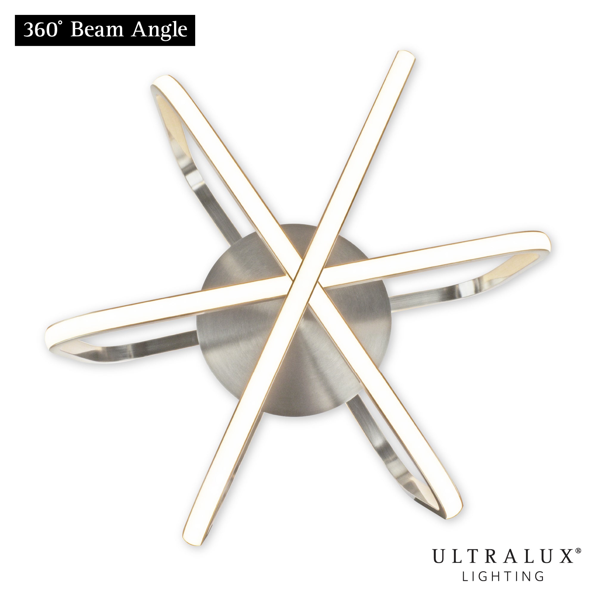ULTRALUX® 15" Modern LED Atom Ceiling Fixture