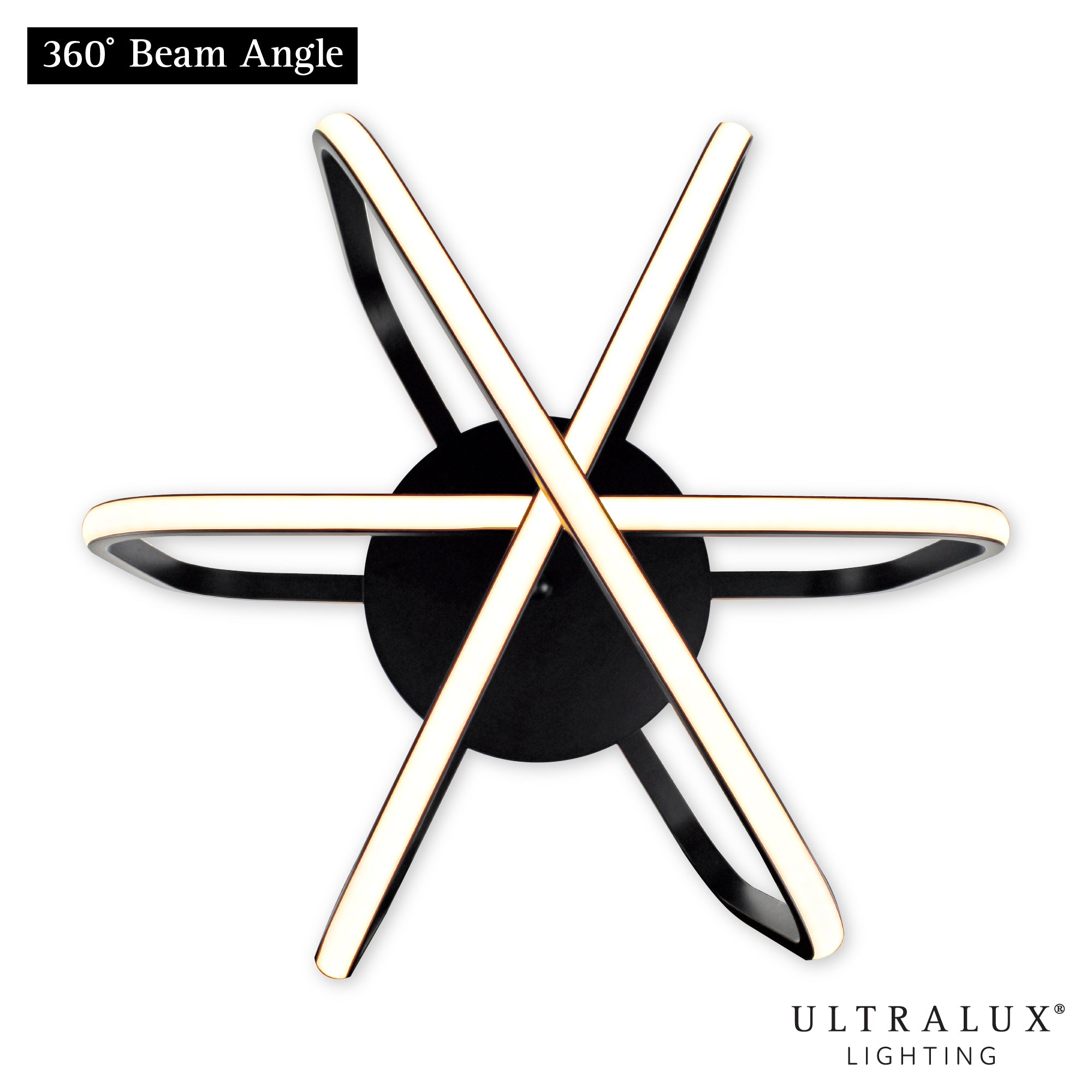 ULTRALUX® 15" Modern LED Atom Ceiling Fixture