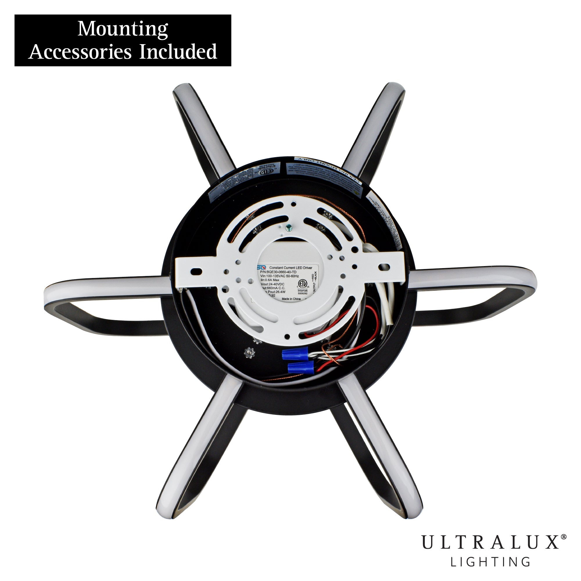 ULTRALUX® 15" Modern LED Atom Ceiling Fixture