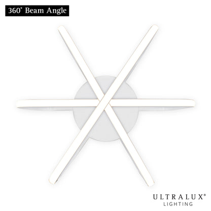 ULTRALUX® 15" Modern LED Atom Ceiling Fixture