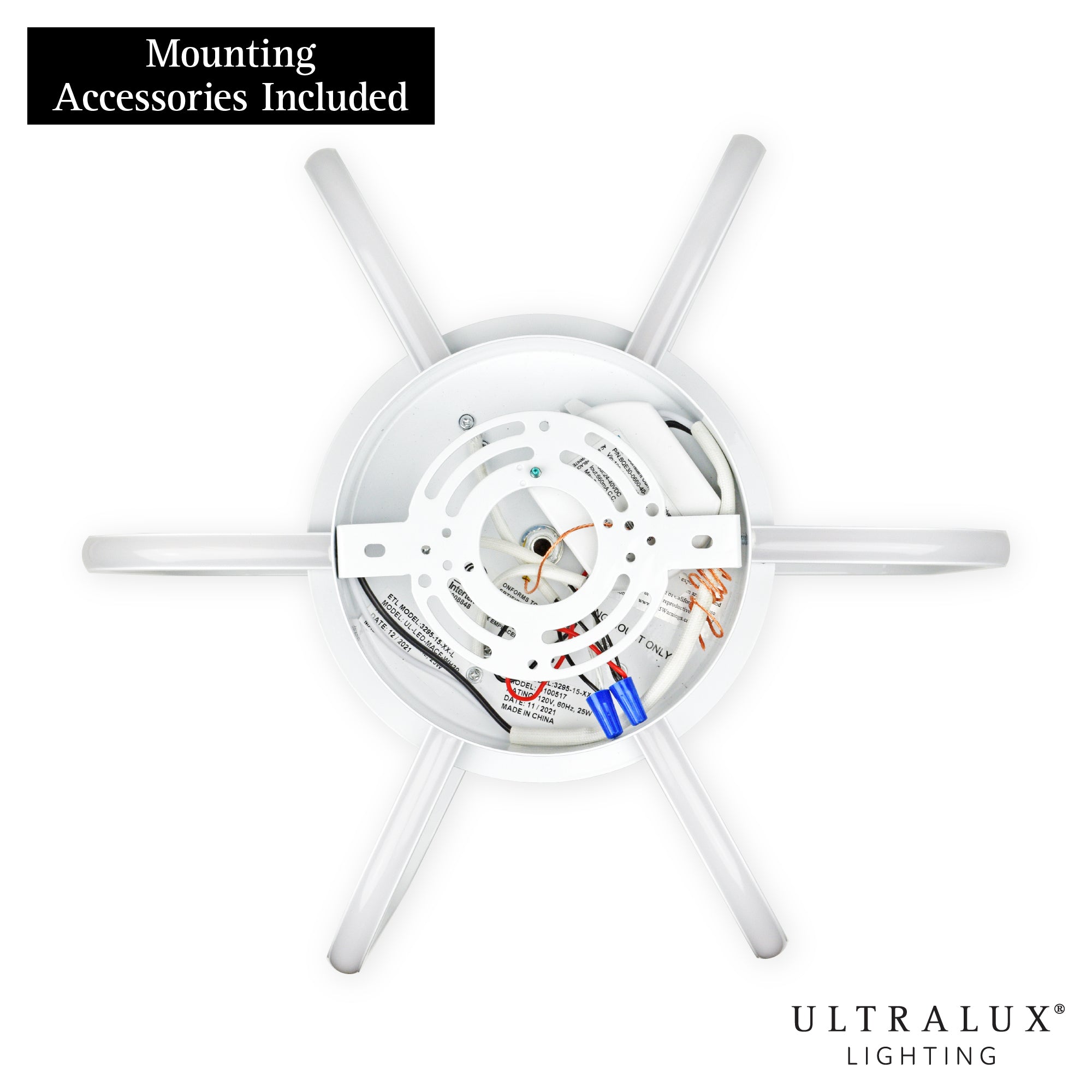 ULTRALUX® 15" Modern LED Atom Ceiling Fixture