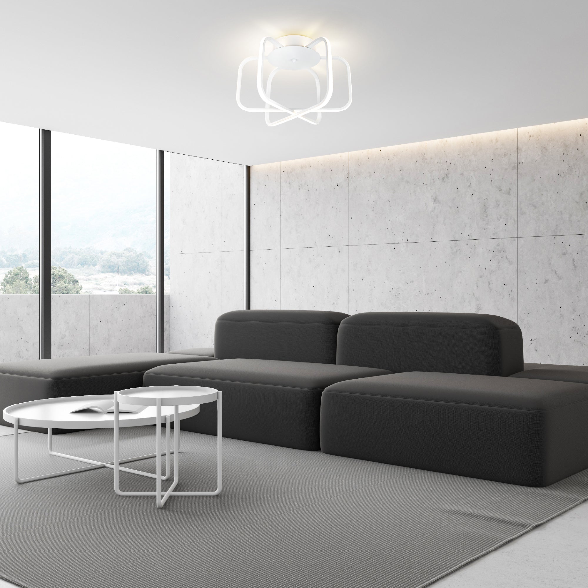 ULTRALUX® 15" Modern LED Atom Ceiling Fixture