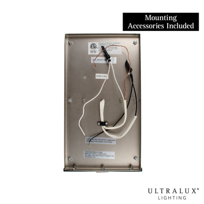 mounting accessories included in brushed nickel wall sconce