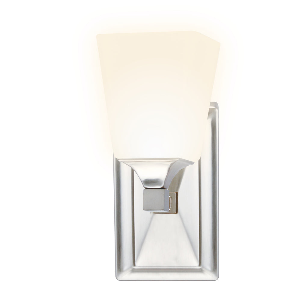 traditional led wall sconce on white background