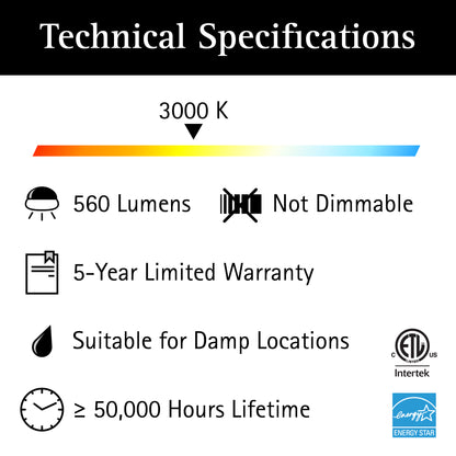 technical specifications of traditional led wall sconce