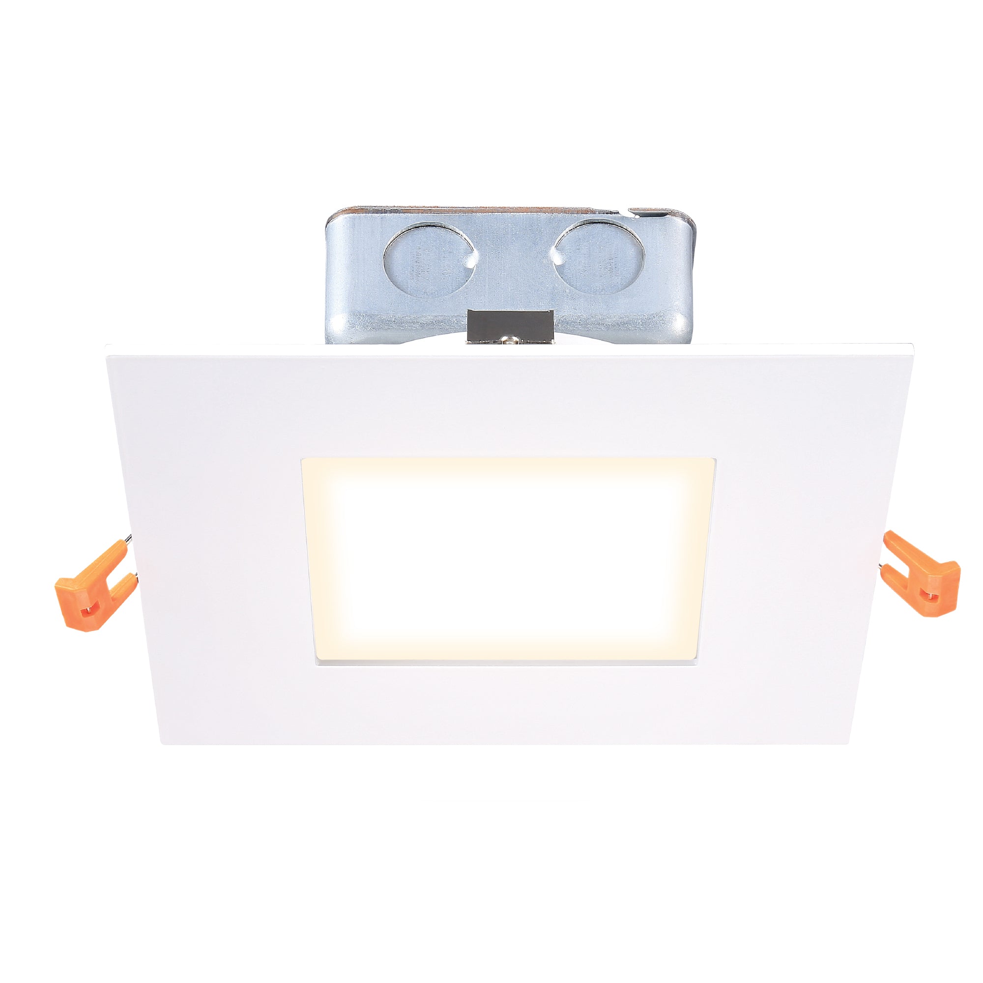 square recessed led downlight on white background