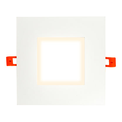 square recessed led downlight on white background