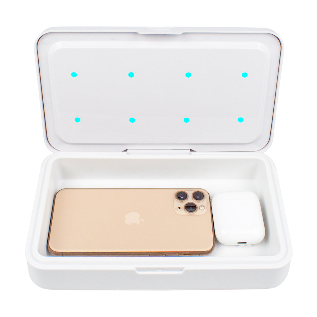 UV sanitizing light good for keeping smartphones clean, and sanitizing other electronics